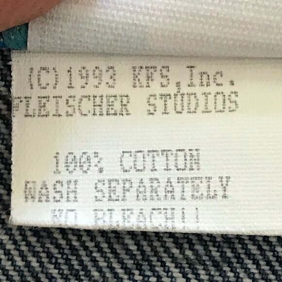 Vintage Too Cute Guetta Brothers Cut Off Shorts Women M Blue Betty Boop Raw Hem - Picture 13 of 13